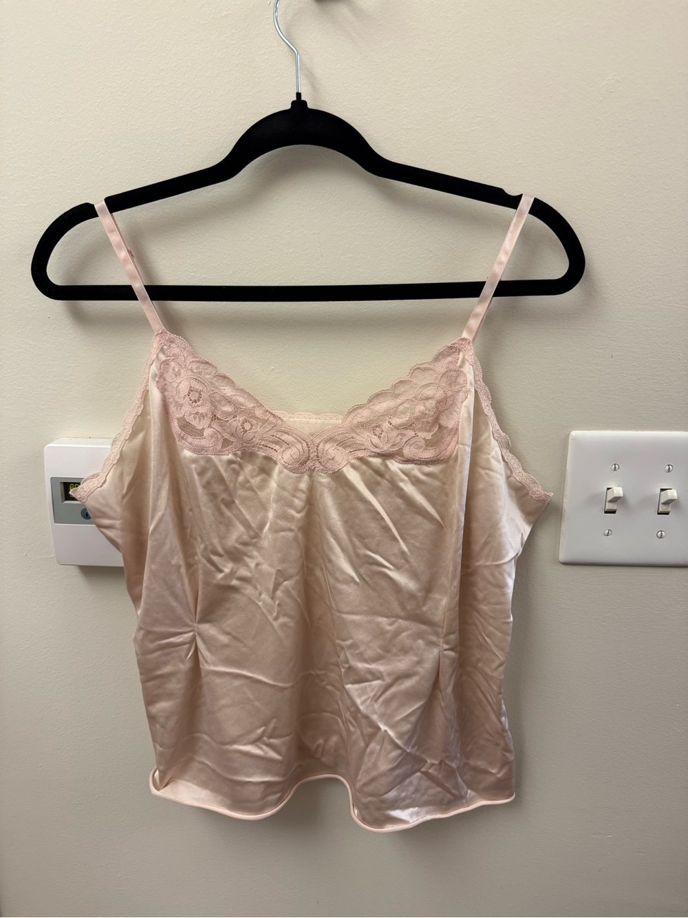 cream and pink sleep camisole
